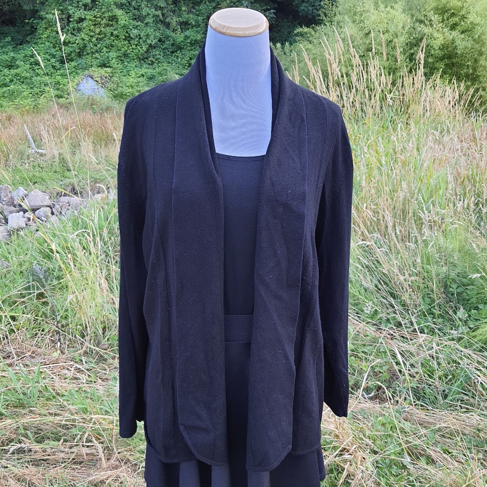 Black plus size cardigan